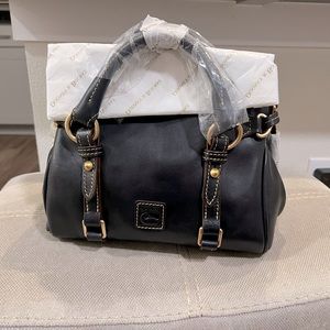 Dooney & Bourke - Florentine Leather Micro Satchel Handbag - Navy